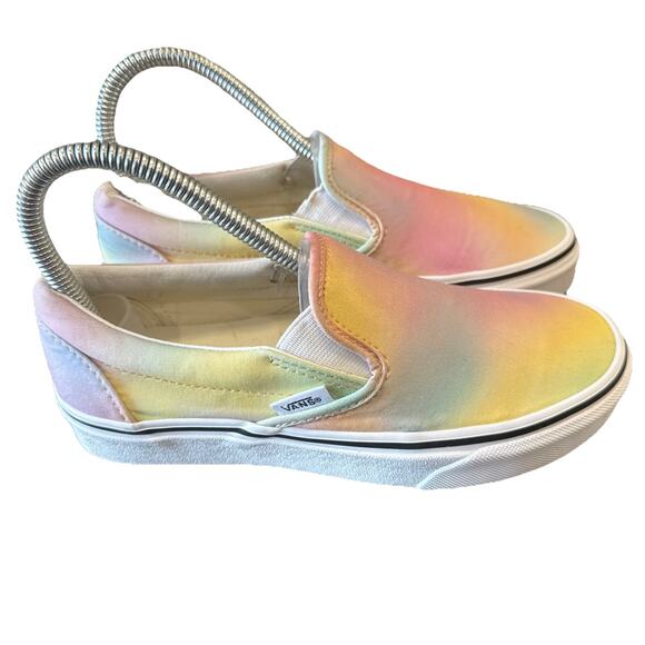 Vans Pastel Aura Shift Multi Classic Slip On Shoes Women’s Size 5.5 - Picture 1 of 5